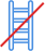 Запрещающий знак с лестницей